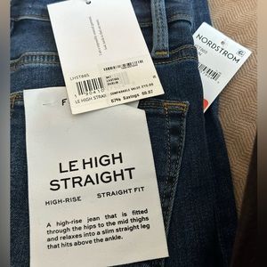 Size 25 FRAME le high straight jeans, brand new with tags
